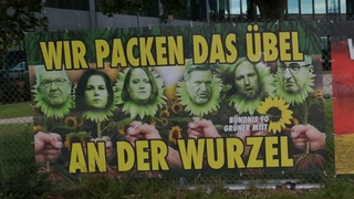 "Anti-Grünen-Banner" sorgen für Aufregung im Rhein-Main-Gebiet