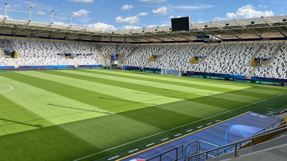 Hier wird am Mittwoch gespielt: Das Stadion in Kosice.