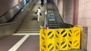 Auch in Frankfurt stehen viele Rolltreppen still