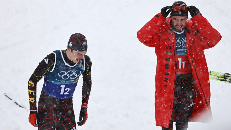 Debakel nach Sturz: Deutsche Kombinierer vergeben Medaille