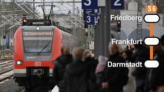Fahrplanwechsel in Rhein-Main: S6 fährt künftig bis nach Darmstadt