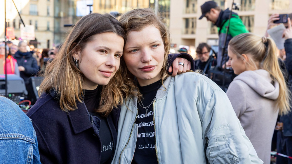 Demonstration gegen sexualisierte digitale Gewalt