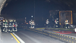 Nach Brand: Weströhre des Engelbergtunnels auf unbestimmte Zeit gesperrt