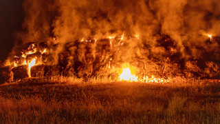 Schon wieder Heuballen-Brand in Lauterbach