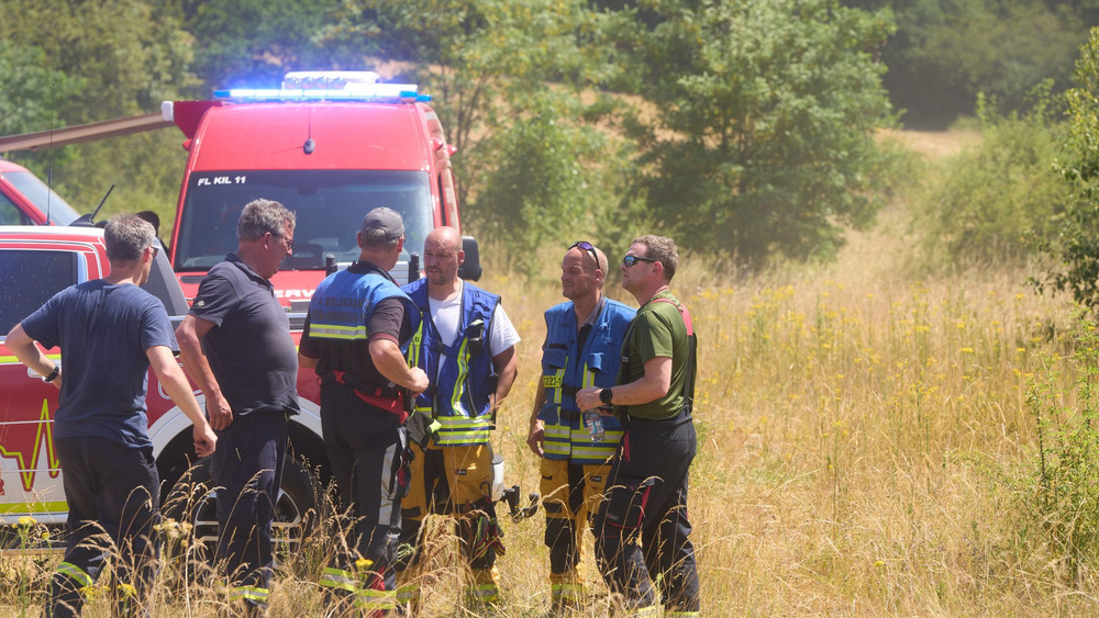 Waldgebiet mit Munition in Rheinland-Pfalz brennt