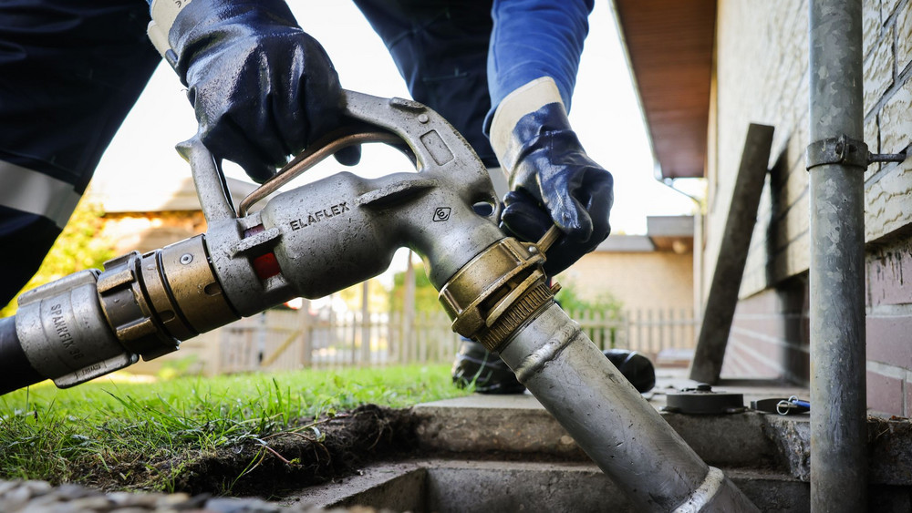 Heizöllieferung an ein Einfamilienhaus