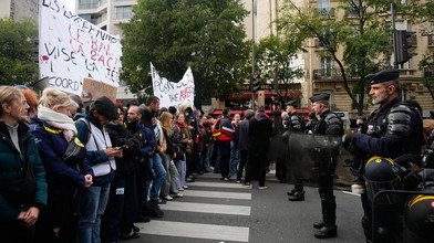 Frankreich vor Demos: 70.000 Polizisten im Einsatz