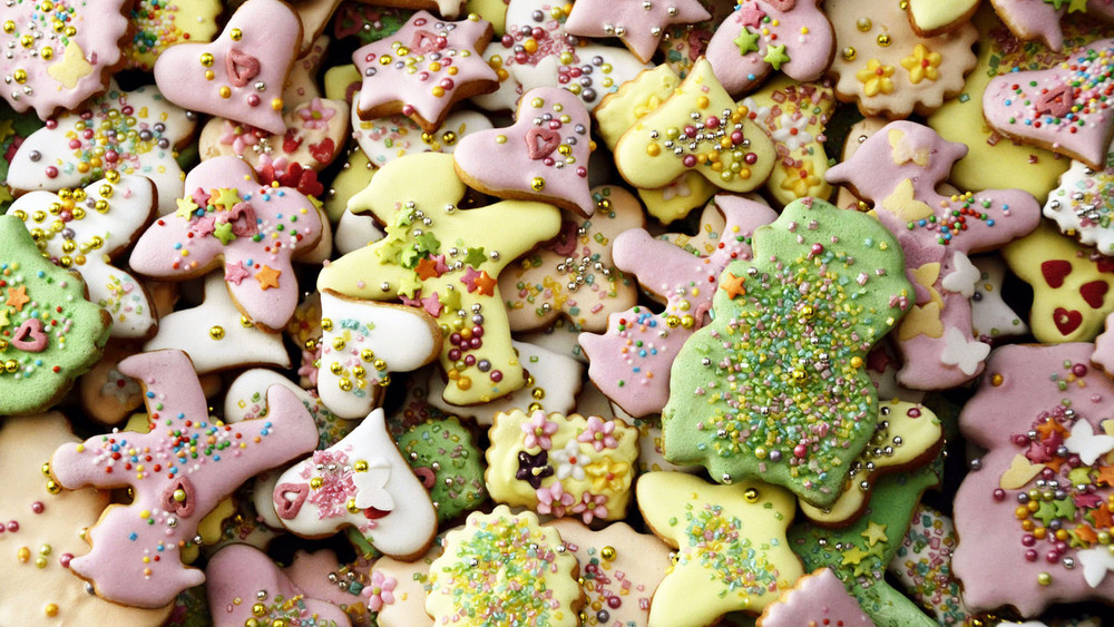 Bunte Osterplätzchen