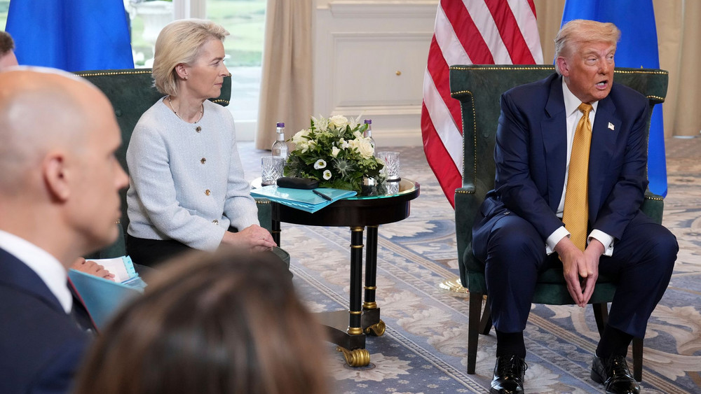 US-Präsident Trump trifft von der Leyen in Schottland