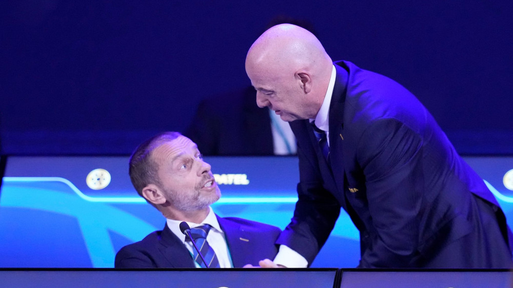 Aleksandar Ceferin und Gianni Infantino