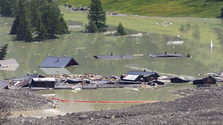Nach Gletscherabbruch: Gestauter See läuft ab