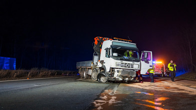 Laster weicht Wildschwein in Eppstein aus mit hohem Schaden