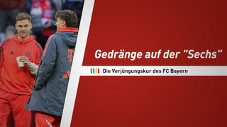 Gedränge auf der "Sechs": Die Verjüngungskur des FC Bayern