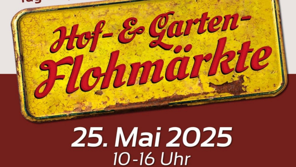 In Bad Soden-Salmünster-Ahl findet ein Hof- und Garten-Flohmarkt statt. 