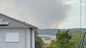 Waldbrand bei Rodenbach mit mehreren Brandherden