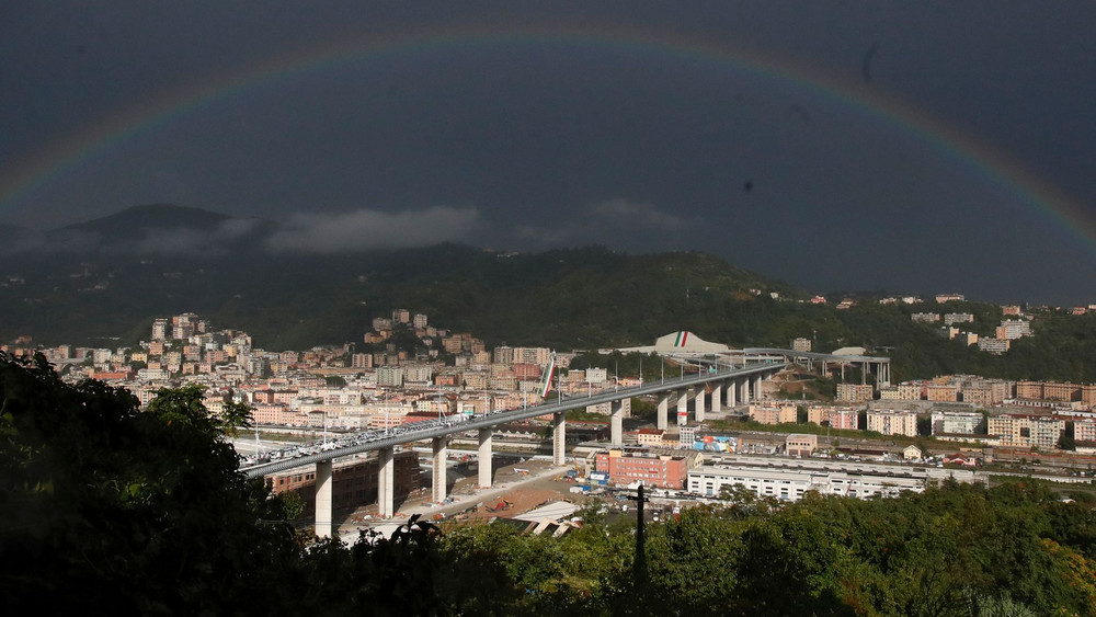Neue Autobahnbrücke in Genua