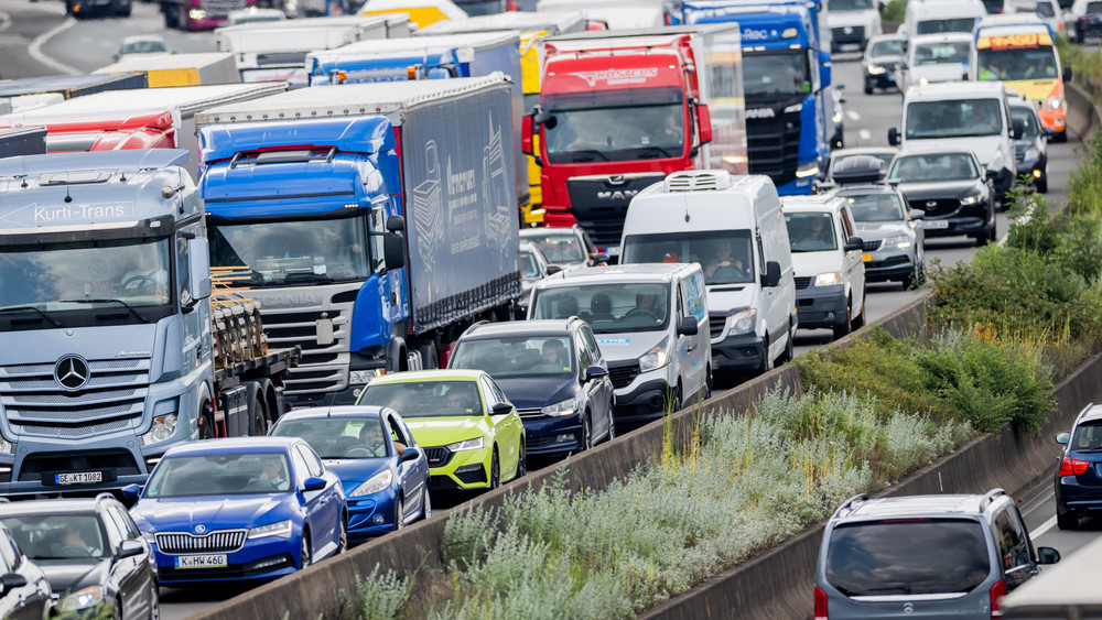 So sieht es zurzeit häufiger auf den hessischen Autobahnen aus (Symbolbild).