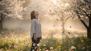 Erwecke deine Sinne im Frühling mit Meditation
