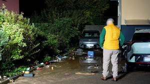 Wasserrohrbruch in Horas flutet Gebäude meterhoch