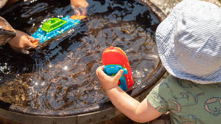 Wasserspielplatz in Darmstadt im Carree: Sommerhighlight für Familien