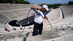 Panathinaiko-Stadion in Athen wird saniert: Für Olympia 1896 aus weißem Marmor erbaut
