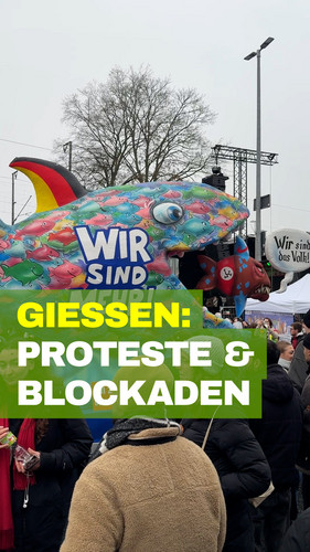 Live-Ticker zu Demos in Gießen: Politik verurteilt Gewalt