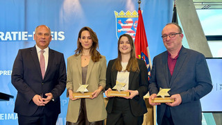 Festakt in Darmstadt: Walter-Lübcke-Demokratie-Preis verliehen