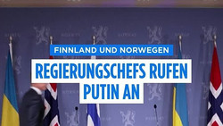 Anruf bei Putin: Oslo und Helsinki wollen neuen Friedensprozess