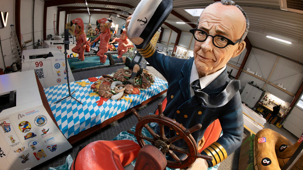 Mainzer Motivwagen für Rosenmontagszug