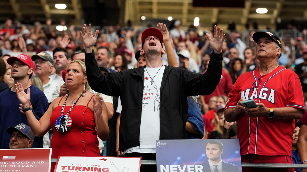 Gedenken für rechtskonservativen US-Aktivisten Charlie Kirk