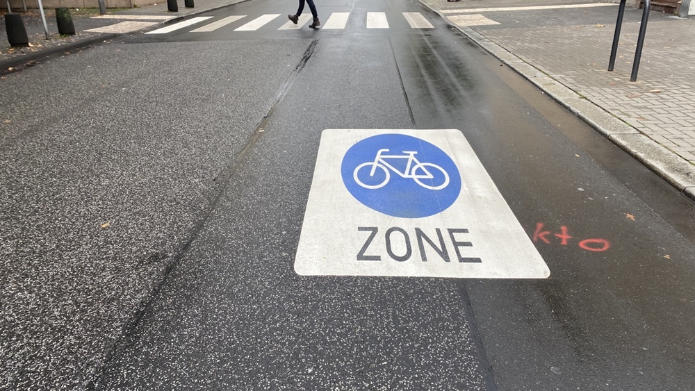 In Kassel Wehlheiden gibt es ab Montag die erste Fahrradzone der Stadt.