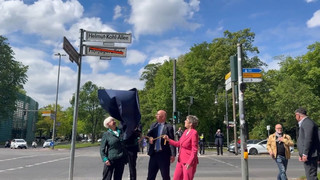 Späte Ehre: Helmut-Kohl-Allee in Berlin offiziell eingeweiht