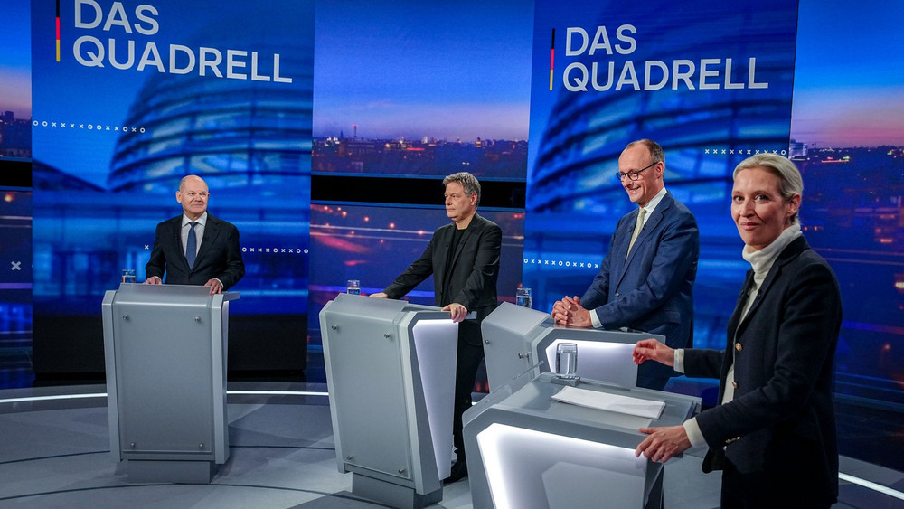 TV-Runde im Bundestagswahlkampf