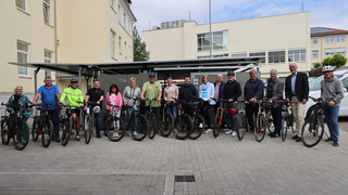 Neue Fahrradabstellanlage am Landratsamt in Bad Hersfeld