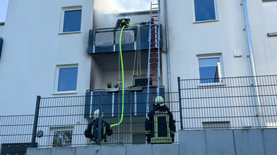 Feuer auf zwei Balkonen in Wetzlar-Naunheim