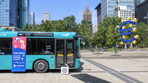 Kühlmobile bieten Obachlosen in Frankfurt Schutz vor Hitze