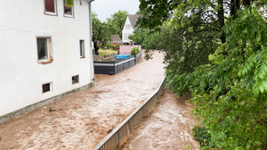 Überschwemmungen nach Starkregen in Bebra und Rotenburg