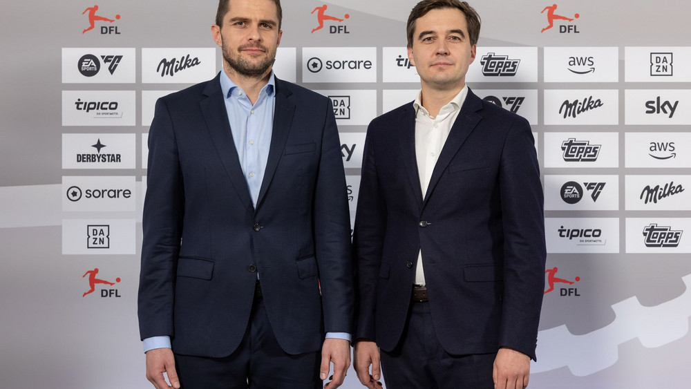 DFL-Chefs Marc Lenz und Steffen Merkel