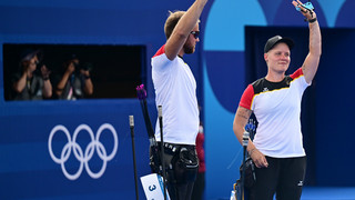 Deutsche Bogenschützen holen Silber im Mixed Team - Südkorea holt Gold
