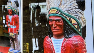 Indianer-Figur auf Frankfurter Fressgass' geklaut
