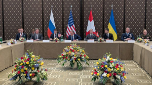 Russen und Ukrainer verhandeln in Genf über Friedenslösung