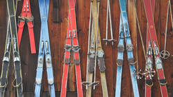 Ski Fahren auf der Wasserkuppe