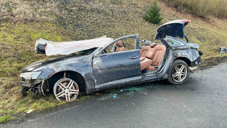 Autofahrerin überschlägt sich mehrfach auf A66 bei Schlüchtern