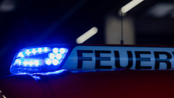 Großbrand in Kleingartenanlage in Hanau