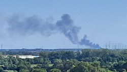 Gernsheim: Großbrand in Entsorgungsfachbetrieb