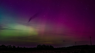 In ganz Hessen: Polarlichter am Himmel zu sehen