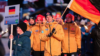 Deutsche Skispringer bei der WM im Team auf Rang drei