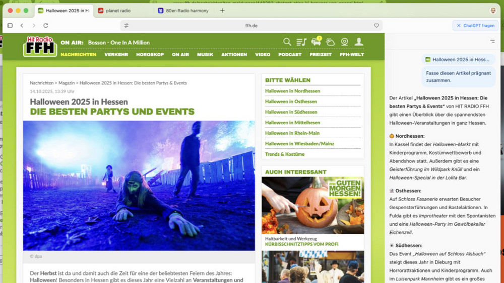 ChatGPT Atlas Browser Screenshot
