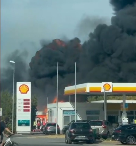 Gernsheim: Großbrand in Entsorgungsfachbetrieb