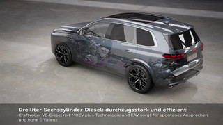 Audi Q7 SUV – Elektrifizierter 3.0 V6 TDI mit MHEV plus-Technologie – Animation